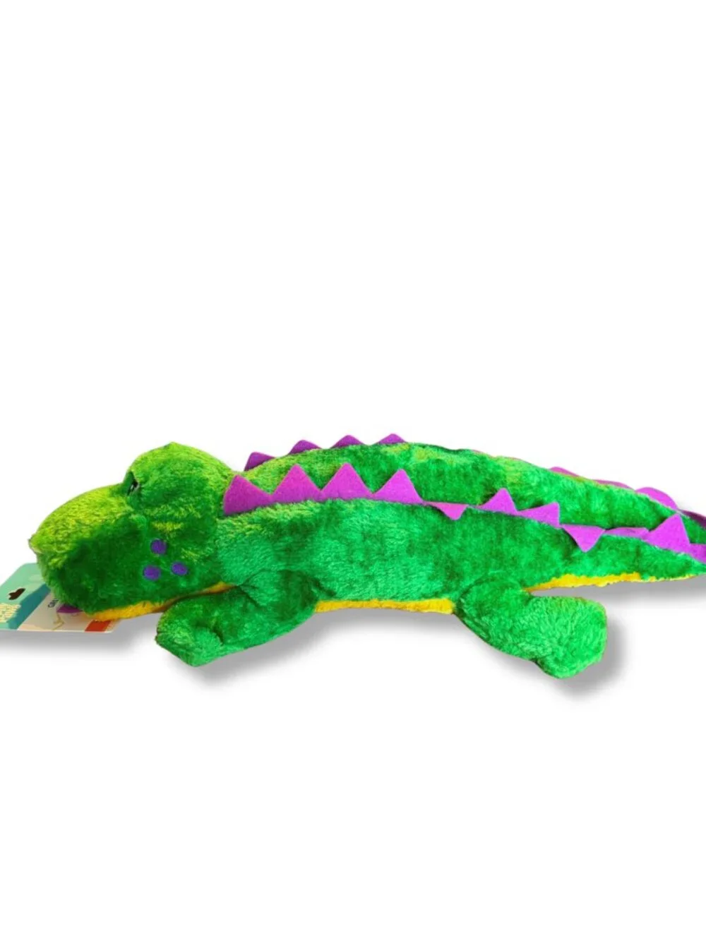 Zippy Paws Squeaky Plush Alligator Dog Toy - Green Stuffed Crocodile 19 in NEW